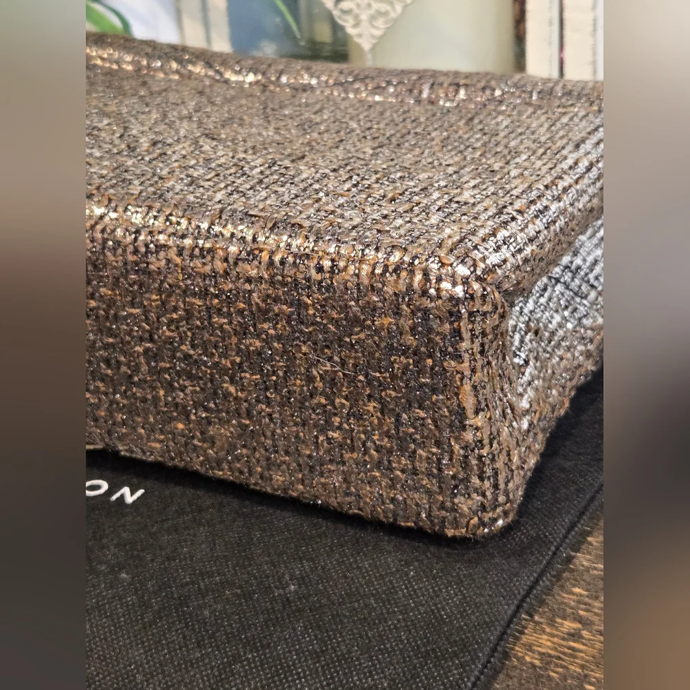 Kurt Geiger Quilted Metallic Tweed Shoulder Bag - Picture 5 of 8